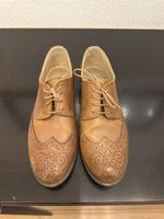 Elegante Braune Schnürschuhe aus Leder, Grösse 38, Frühlings