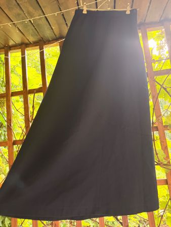 Vintage Maxi-Rock Wolle S Avantgarde (CDG Style) dunkelblau⁠