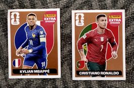 Panini Extra Sticker Kylian Mbappé Cristiano Ronaldo