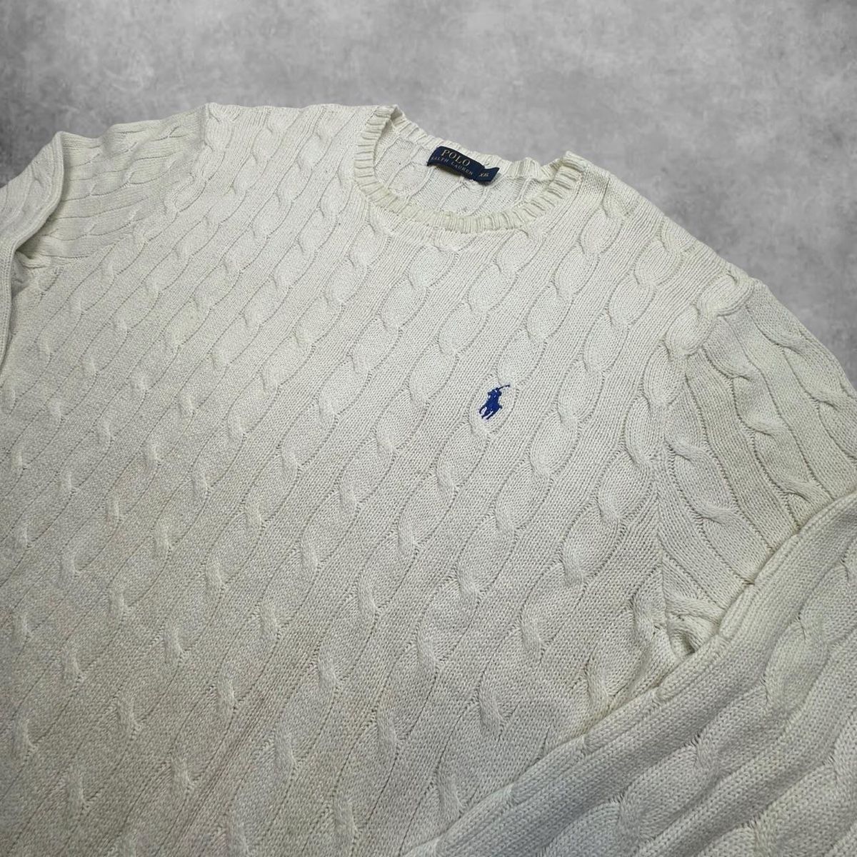Ralph Lauren Pulls & Sweat-shirts: Ralph Lauren white cable knit sweater  – D'occasion à Erlinsbach SO par TogaResell 1