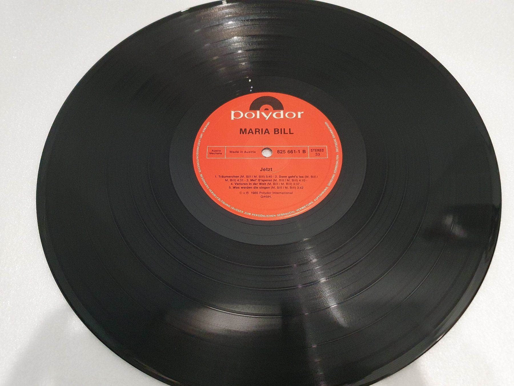 Dischi in vinile: Maria Bill – Jetzt – Usato da Uster venduto da Vinyl-Leidenschaft 5