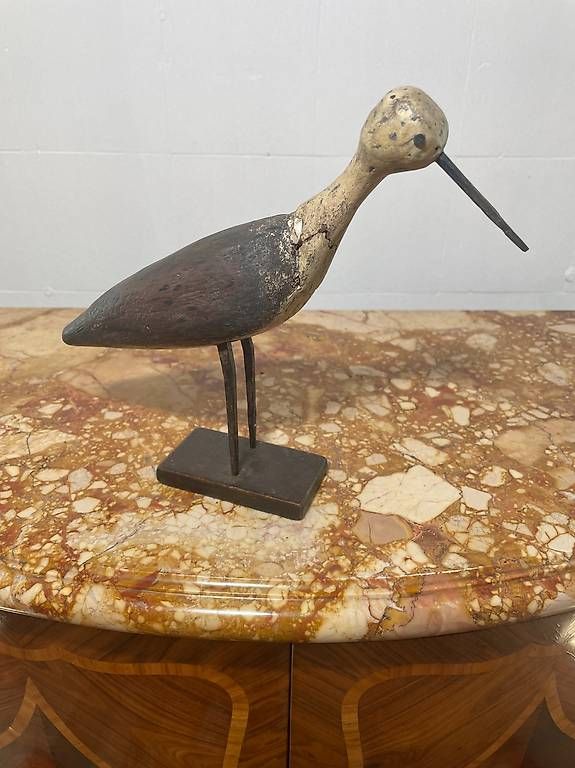 Tutte le decorazioni: Lockvogel aus Holz, mit weissem Kopf – Usato da Nidau venduto da Nintschgu