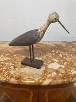 Lockvogel aus Holz, mit weissem Kopf