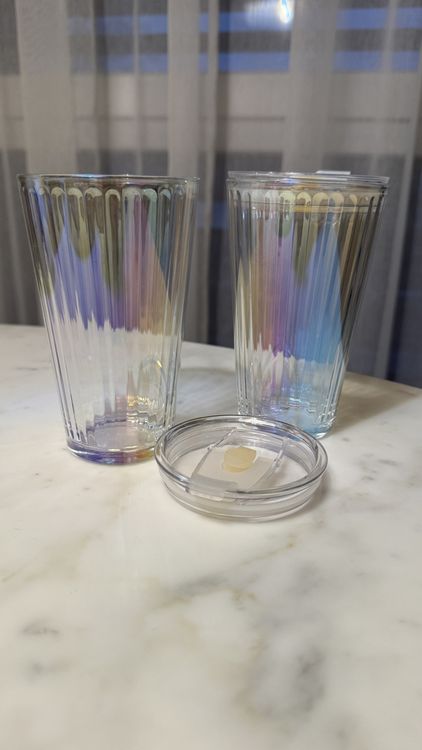2x Kaffeegläser Regenbogen Design Gläser mit Deckel Depot (Gebraucht) in Frauenfeld für CHF 1 – mit Lieferung auf Ricardo kaufen