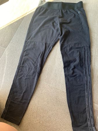Damen Leggins Sport Hose Adidas Schwarz Grösse M