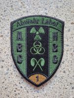 *** Badge Abwehr Labor ABC NBC 1 mit klett ***