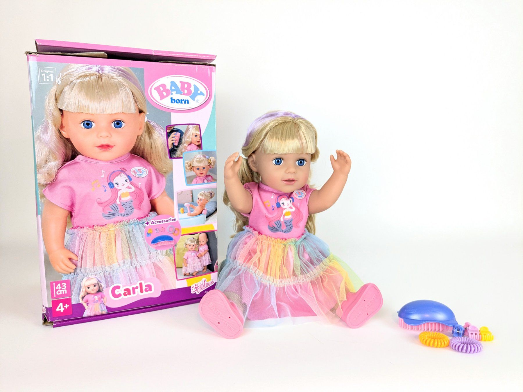 Zapf Creation Bambole: BABYBORN Puppe Carla – Nuovo (secondo la descrizione) da Thun venduto da Restwert_Thun