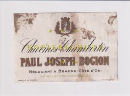Etikette für Wein - Charmes-Chambertin /bd