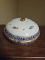 Boîte Porcelaine Nestlé Suisse, décor fleurs bleues