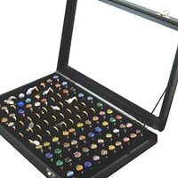 Schmuckkasten Schmuckkoffer f. 100Ring Ringschachtel Schmuck