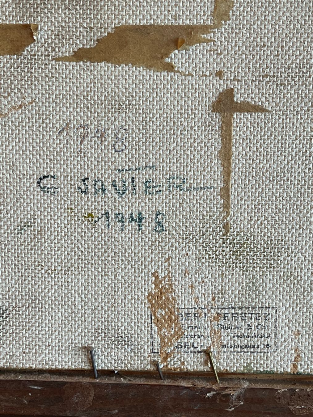 Dipinti: EMIL SAUTER 1948 Original Gemälde – Usato da Basel venduto da PAUL_ART 8