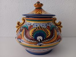 DERUTA Bonbonnière en céramique / Keramik Deckeldose