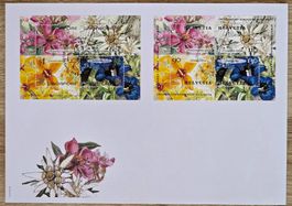 Luxus-Bogen "Suisse-Singapour" mit Ersttagsstempel 2001