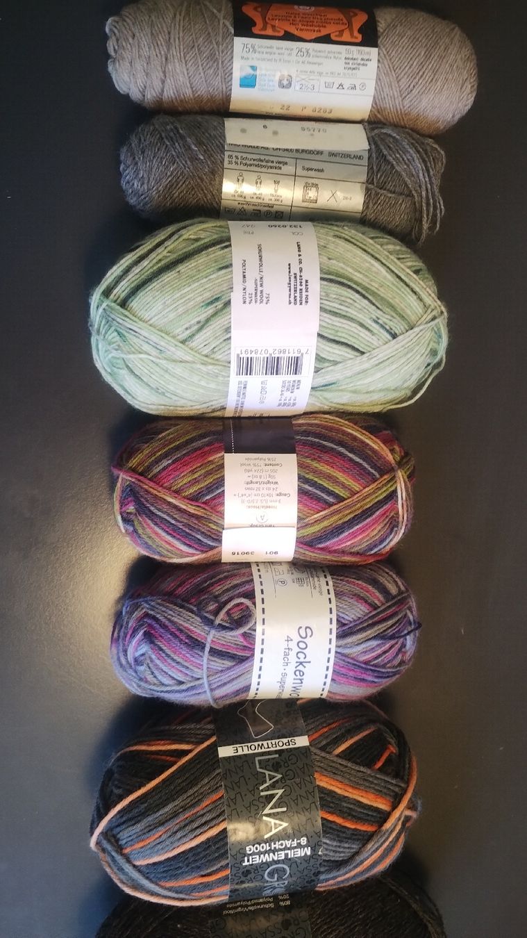 Lana: Sockenwolle  750 g neu – Nuovo (secondo la descrizione) da Schiers venduto da bak007 2