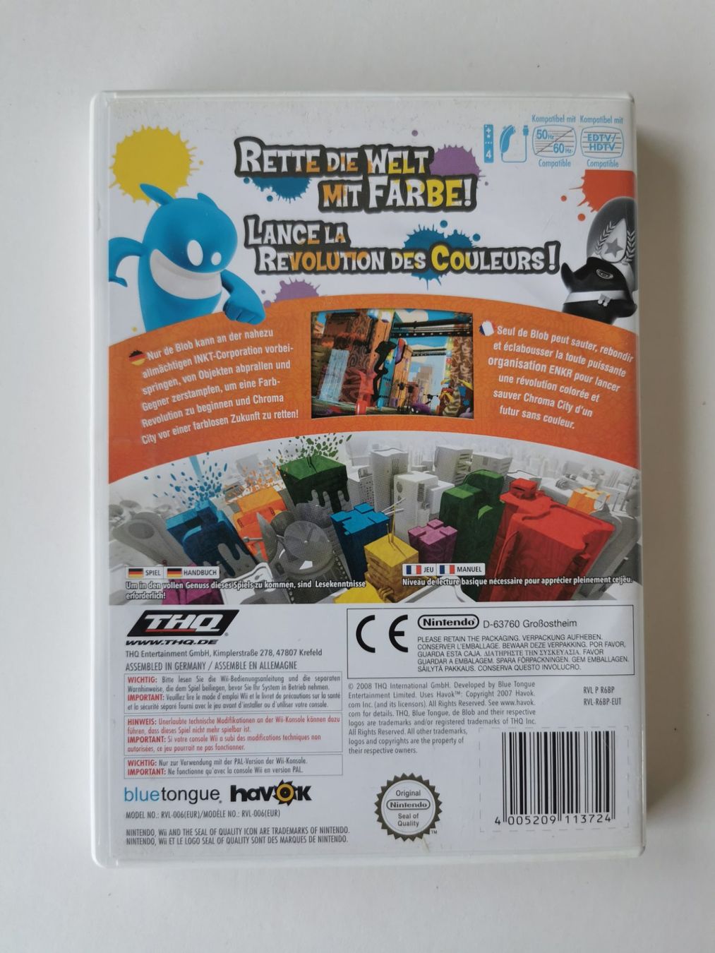Nintendo Giochi: Wii - De Blob – Usato da Lenzburg venduto da eyworld 2
