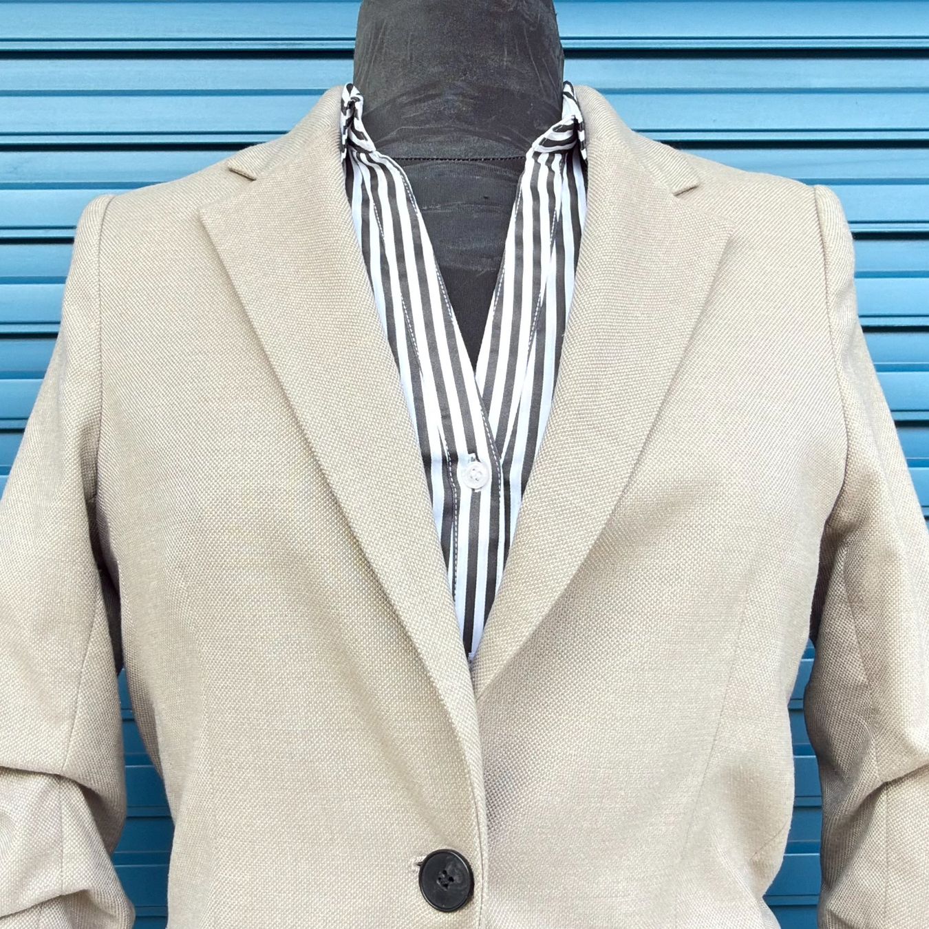 H&M Vestes: Superbe blazer long H&M beige – D'occasion à Thônex par BrYu 2