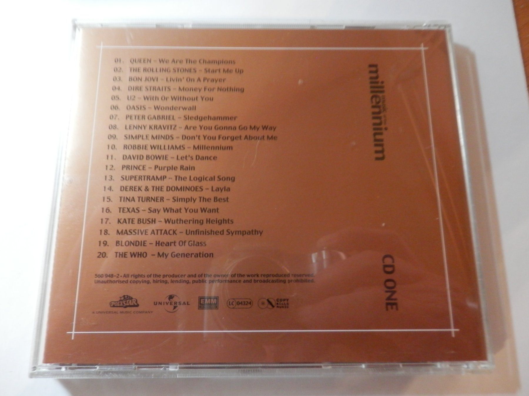 CDs: CD Millennium One -  mit Top Songs verschiedener Interpreten – Gebraucht aus Weiach von weiach82 1