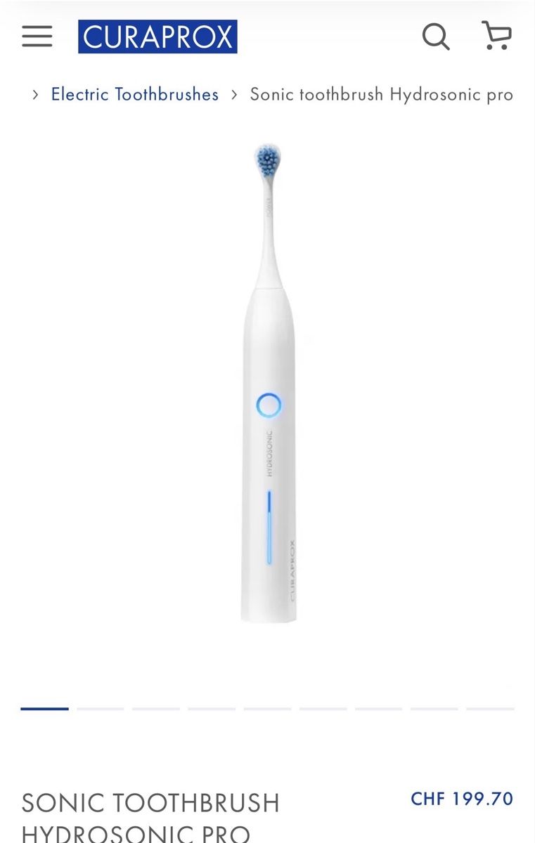 Curaprox Cura dei denti: CURAPROX Hydrosonic PRO sonic Zahnbürste neu – Nuovo e nell'imballaggio originale da Luzern venduto da sam_xp5n 1