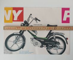 Prospekt Mofa Pony 503 GTA und Pony GP 40 Luxe