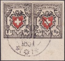 Poste Locale: 14I.b (Type 29+30) im Paar von BRUGG, 5'500.-