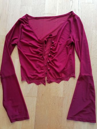 dünnes rotes tülljäckli gr. 32-34