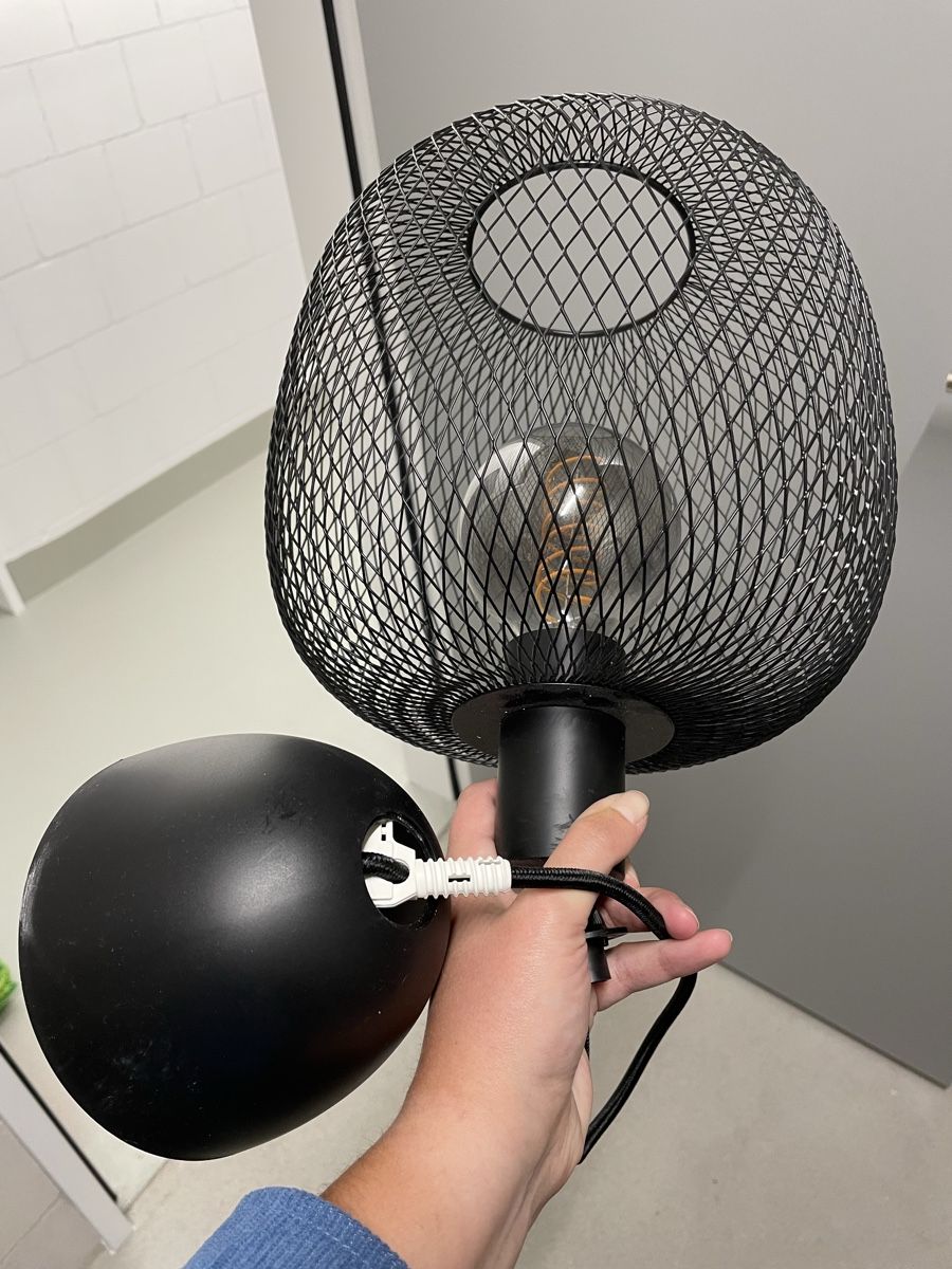 Lampadari & plafoniere: 2x Schwarze Drahtlampe Industrial Design – Usato da Remigen venduto da minnion96 2