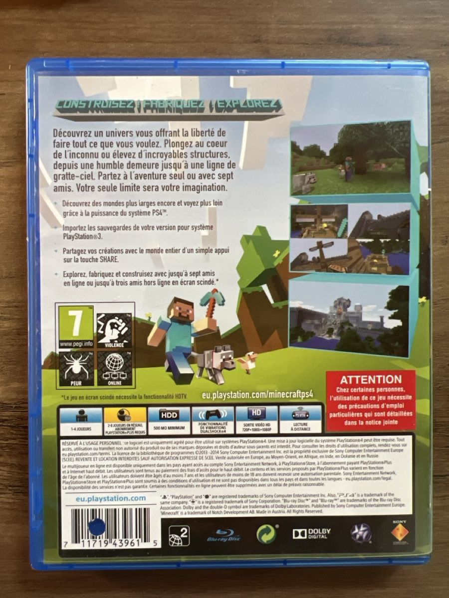 Sony Giochi: Minecraft PS4 édition – Usato da Meyrin venduto da fer_fwc8 1