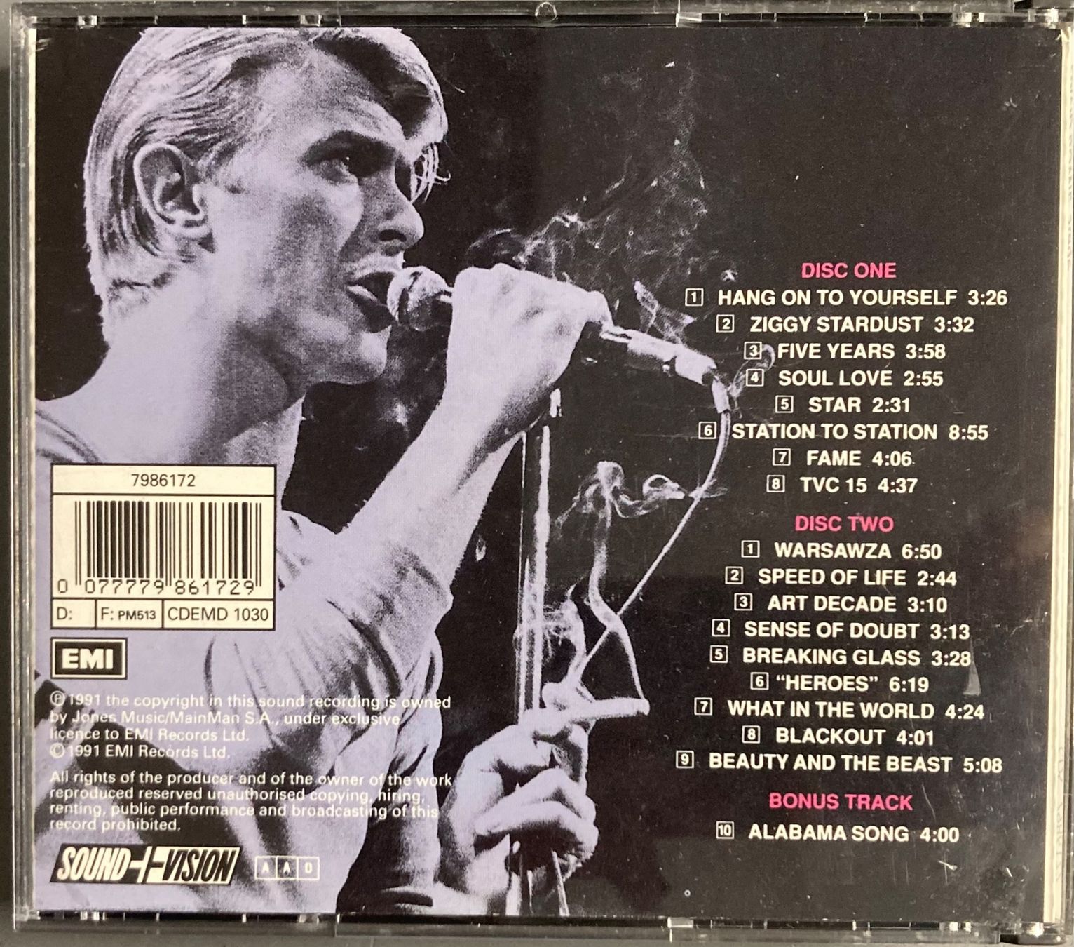 CDs: DAVID BOWIE - STAGE – D'occasion à Poliez-Pittet par Newtown-Records 1