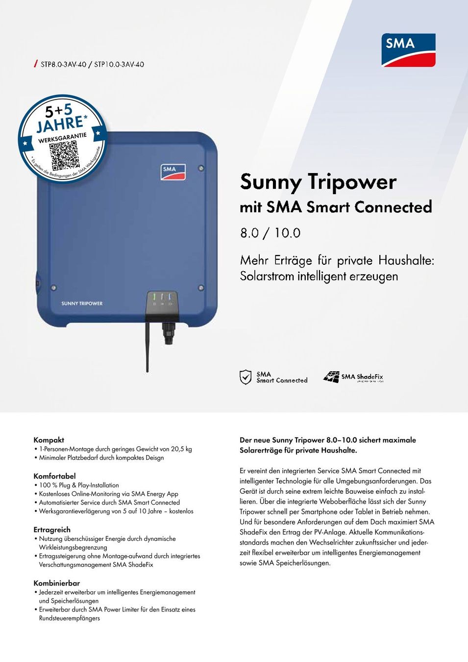 Inverter: PV Wechselrichter SMA Sunny Tripower 8.0 – Usato da Dürnten venduto da pat-wet8 1