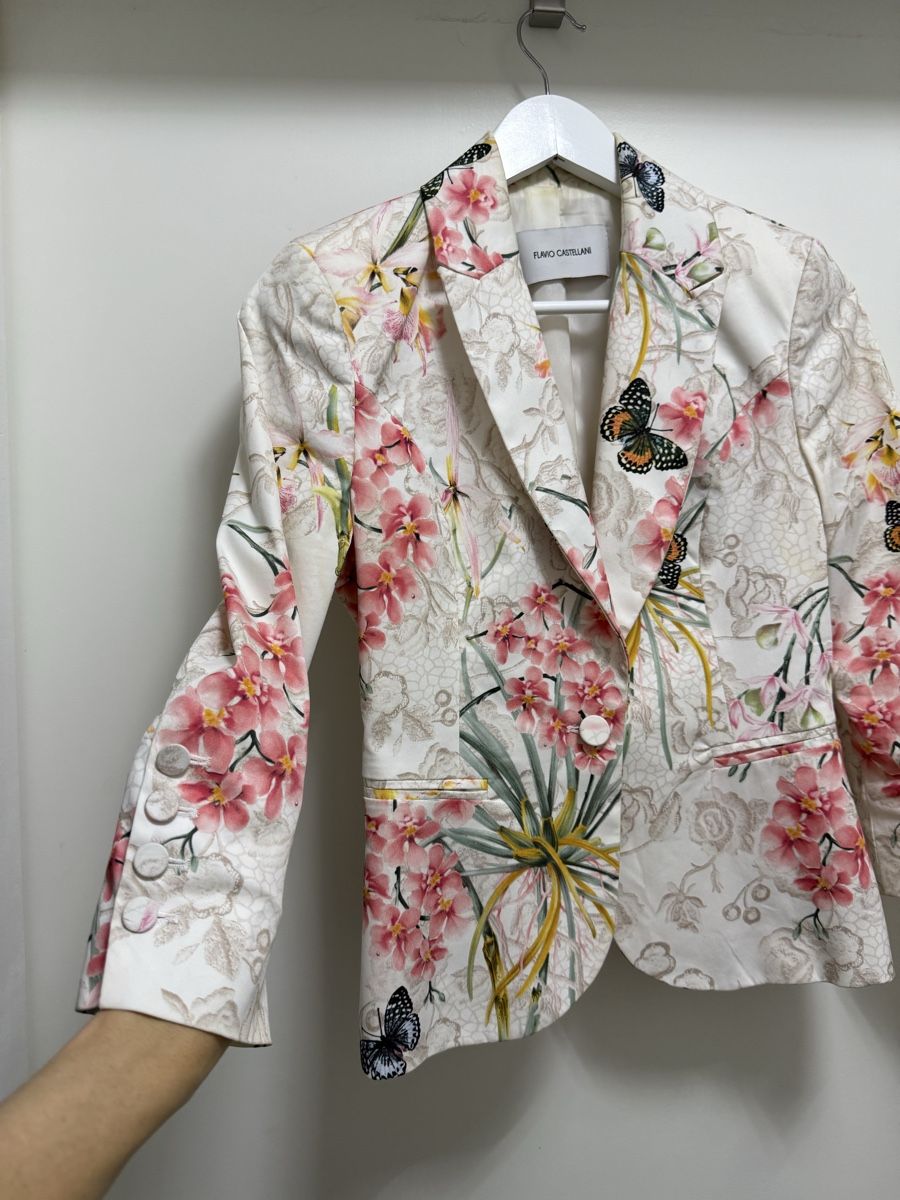 Anzüge & Kostüme: Floral Blazer FAVIO CASTELLANI – Gebraucht aus Zürich von dar_ch4051