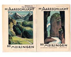Tourismus Werbe - Prospekt Aareschlucht, Brügger, bräunlich