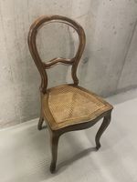 Antiker Stuhl Louis Philippe mit Wiener Geflecht