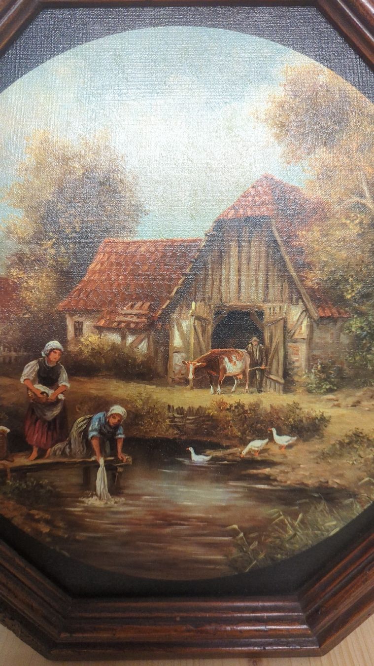 Foto & Immagini: Antikes Bild - Dorfleben – Usato da Villmergen venduto da K_o_c_h 1