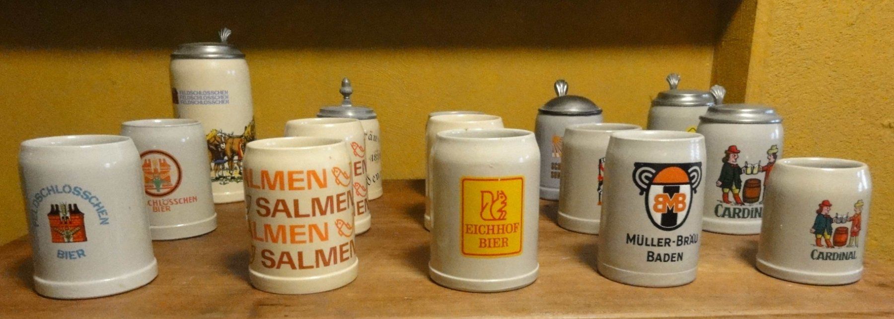 Bicchieri: Bierkrüge mit und ohne Deckel, vor 1990 – Usato da Wohlen AG venduto da Flusslauf 2