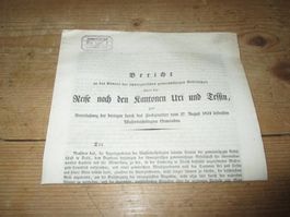 Reise nach Uri und Tessin, Hochgewitter 1834, RAR