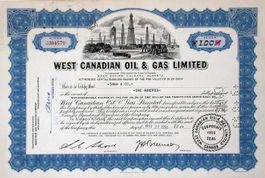 West Canadian Oil & Gas Ltd, Calgary - 1958