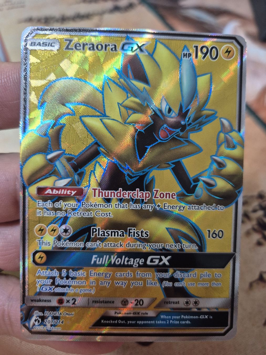 Pokémon Carte collezionabili: Zeraora GX Fullart eng. – Nuovo (secondo la descrizione) da Güttingen venduto da trophy117