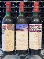 Château Mouton Rothschild 1978, 1980, 1988, 3 Flaschen