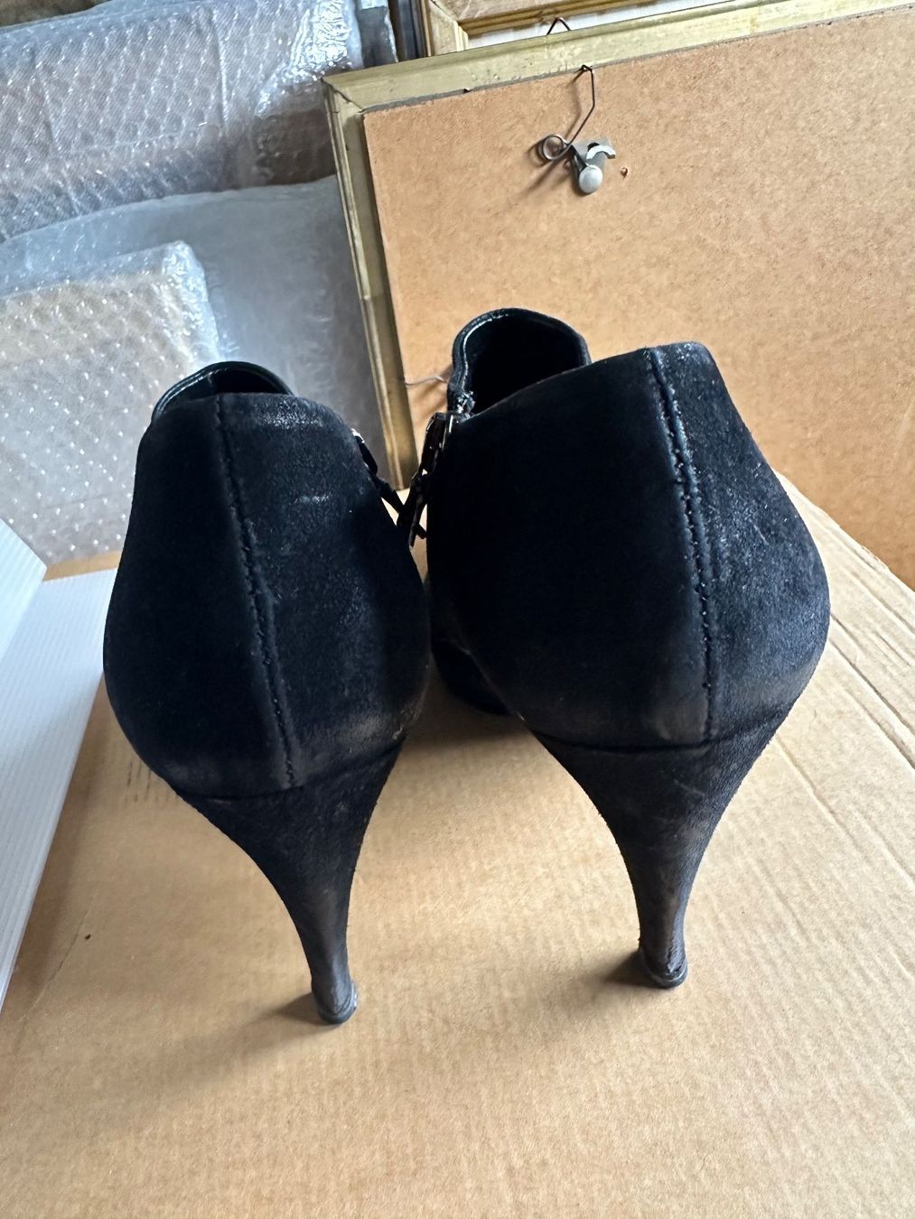 Prada Scarpe da donna: PRADA booties black suede leather size 36,5 – Usato da Lausanne venduto da kuroneko86 3