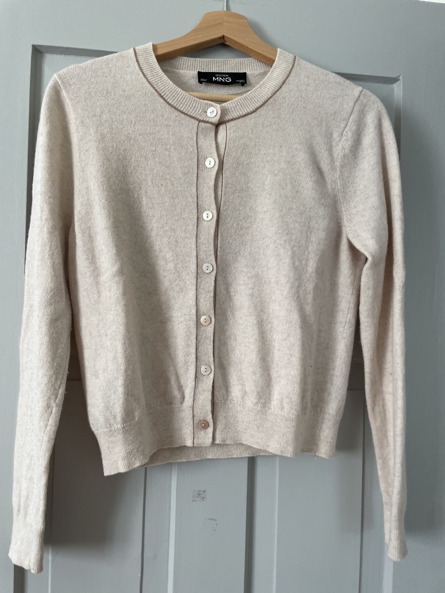 Mango Maglioni & Felpe: Mango selection beiger Cardigan wolle – Nuovo (secondo la descrizione) da Zürich venduto da M500ZH