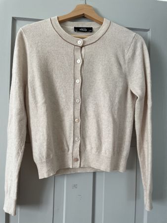 Mango selection beiger Cardigan wolle