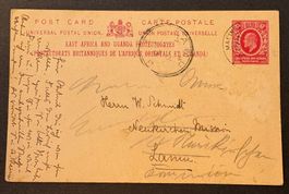 POSTKARTE EAST AFRICA VON 1913