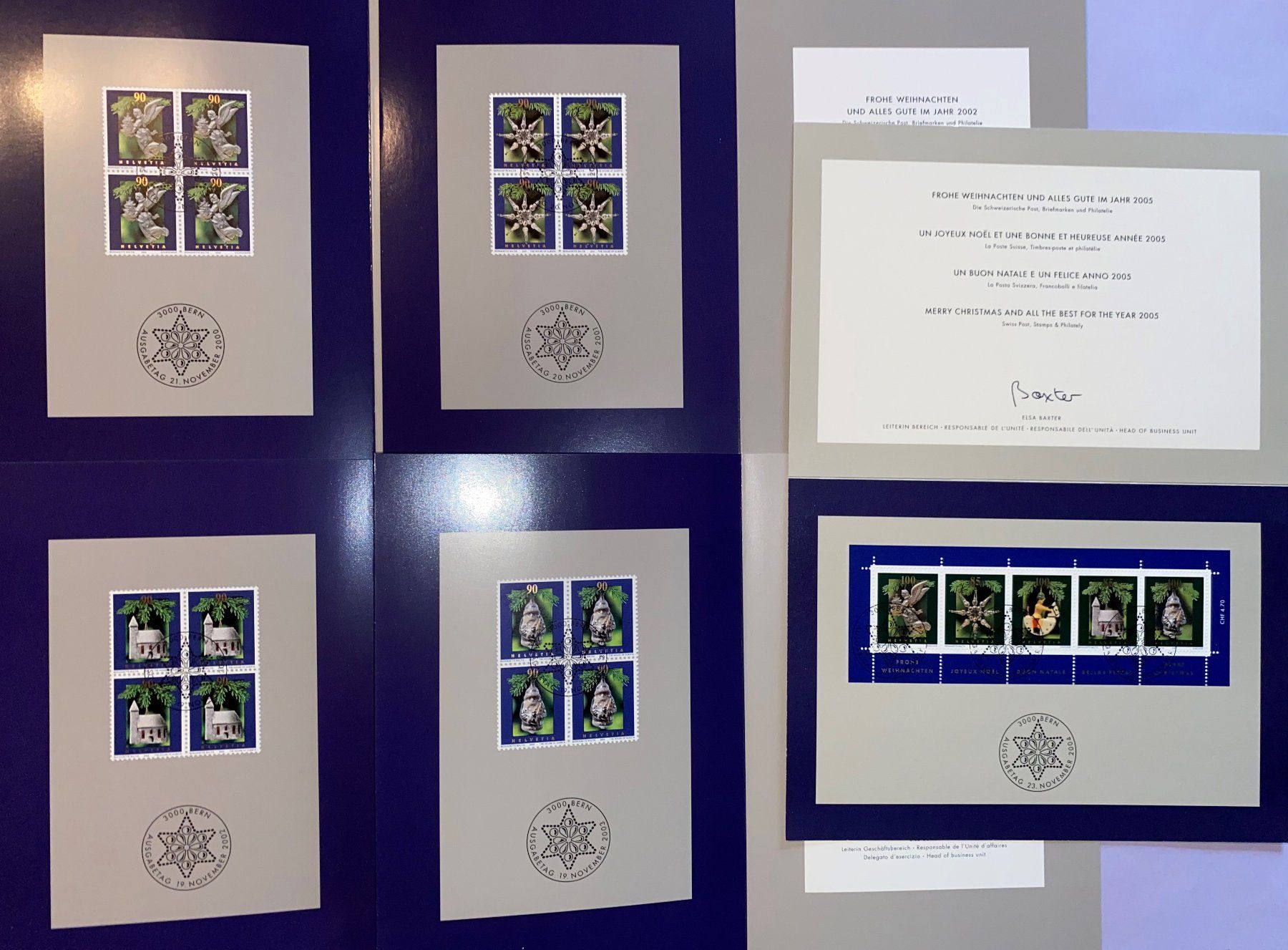 Cartoline: 5 Weihnachtskarten der Post inkl. gestempelte Briefmarken – Nuovo (secondo la descrizione) da Safenwil venduto da Thoren196168 1