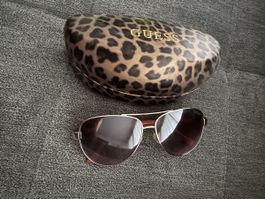 Original GUESS Damen-Sonnenbrille (Aviator) inkl. Leo-Etui