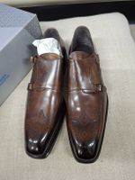  Silany Lederschuh Braun Gr. 46 Handmade in Italy neu