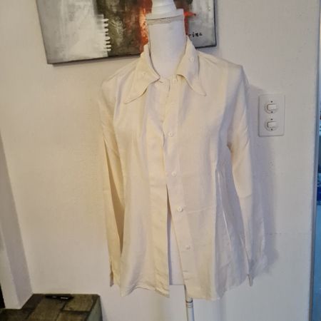 Alberto Fabianni Seiden Bluse Gr 38