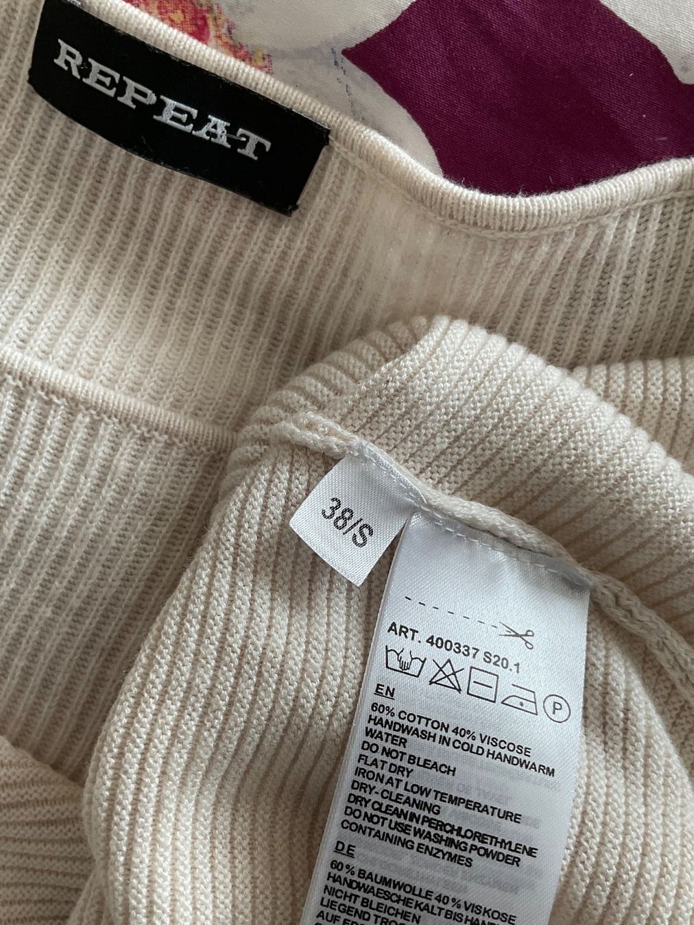 Repeat Pullover & Sweatshirts: REPEAT oversize Pullover Gr 38/S Beige/Ecrue – Gebraucht aus Urdorf von alda02 6