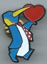 Placchette & Badge: Pinguin mit Herz, Pin – Usato da Zürich venduto da t24_de