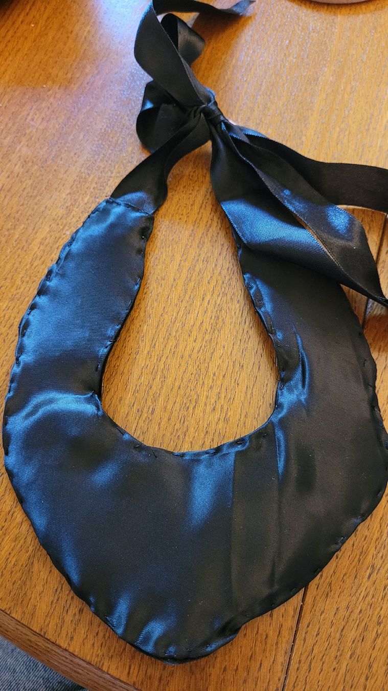Catenine: Collier plastron noir et argenté à nouer, marque Monet – Nuovo (secondo la descrizione) da Bavois venduto da ric_sh6k 4