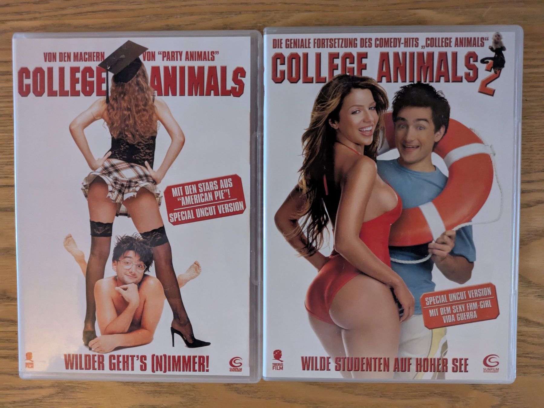 Tutti i DVDs: College Animals 1+2 Special Uncut DVDs – Usato da Männedorf venduto da Pacer19